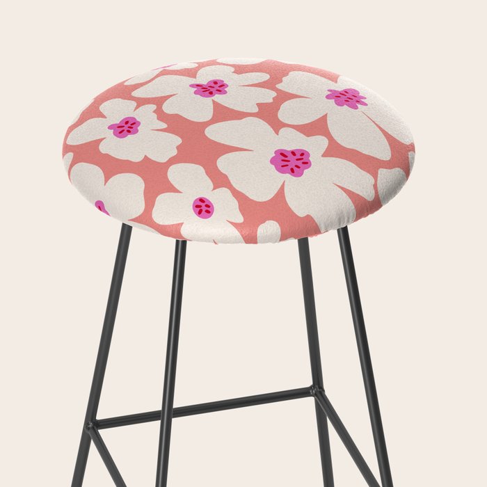 Retro Daisy - Magenta Mood Stool Gallery Image 2