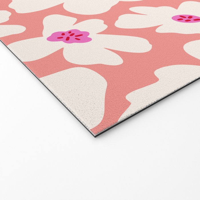 Retro Daisy - Magenta Mood Welcome Mat Gallery Image 2
