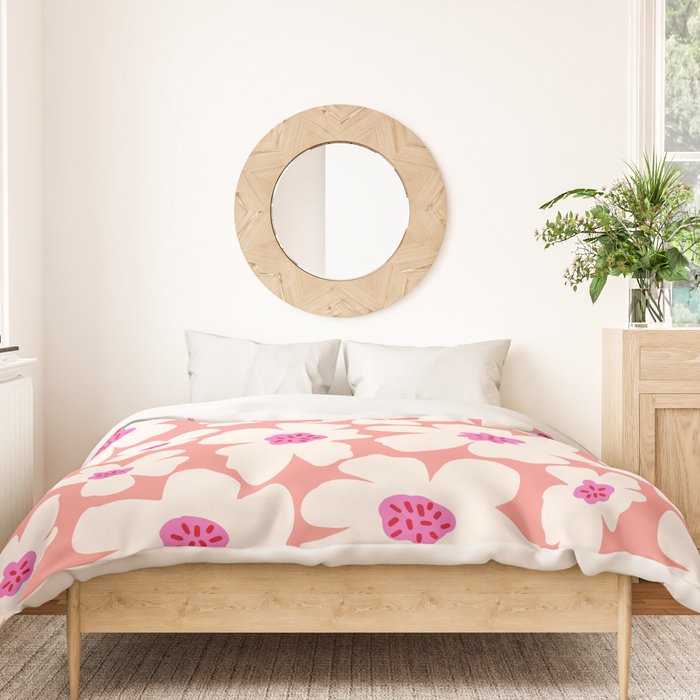 Retro Daisy - Magenta Mood Duvet Cover Gallery Image 3