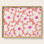 Retro Daisy - Magenta Mood Serving Tray Gallery Image 1