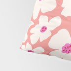 Retro Daisy - Magenta Mood Pillow Sham Gallery Image 4
