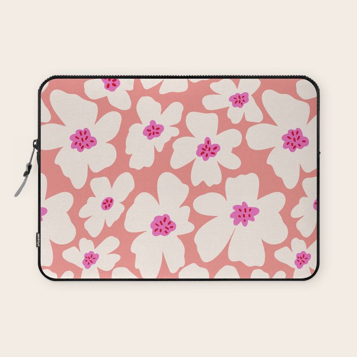 Retro Daisy - Magenta Mood Laptop Sleeve Gallery Image 1