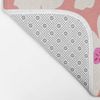Retro Daisy - Magenta Mood Bath Mat Gallery Image 2