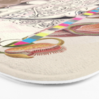 daydream sign mix floral+ Bath Mat Gallery Image 3