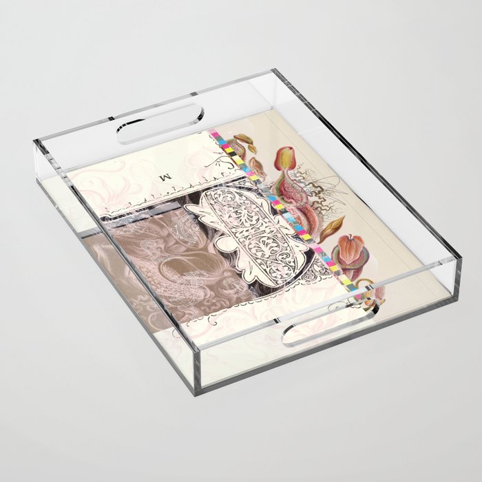 daydream sign mix floral+ Acrylic Tray Gallery Image 1