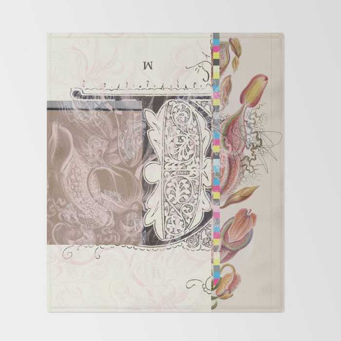 daydream sign mix floral+ Throw Blanket Gallery Image 2