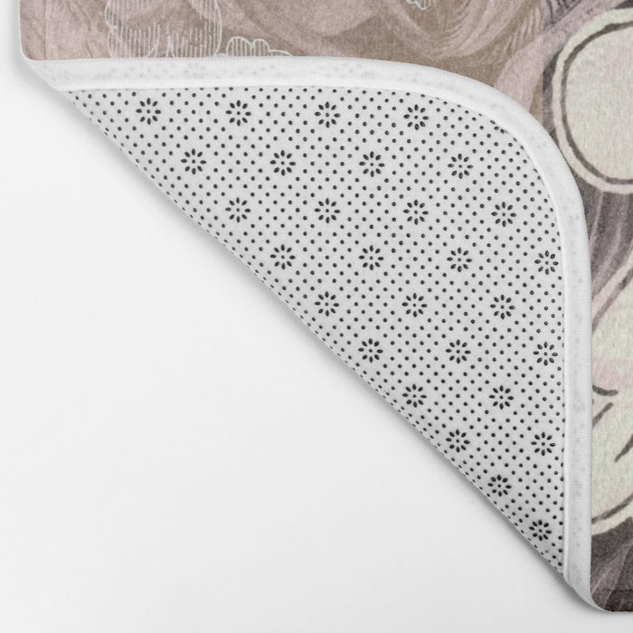 daydream sign mix floral+ Bath Mat Gallery Image 2