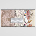 daydream sign mix floral+ Desk Mat Gallery Image 1
