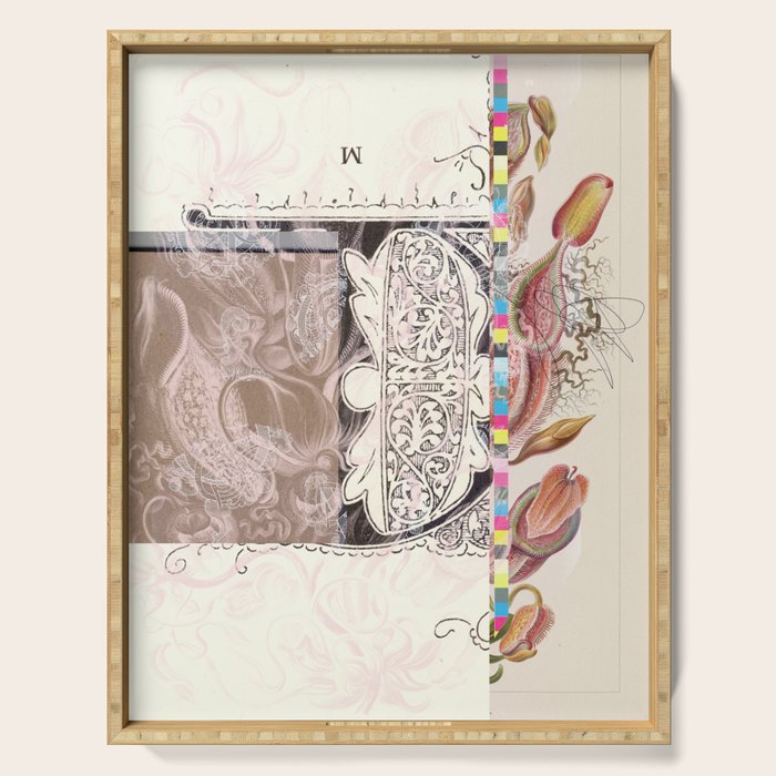 daydream sign mix floral+ Serving Tray Gallery Image 1