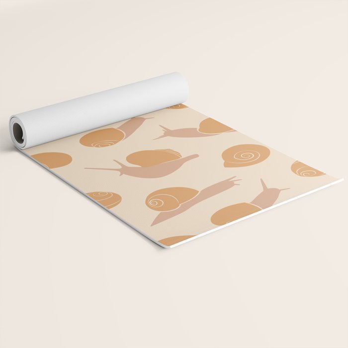 Retro Snail Pattern Yoga Mat Gallery Image 2