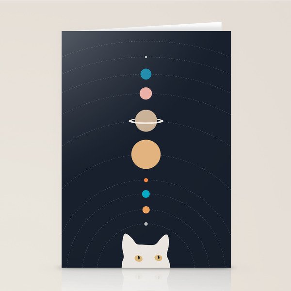 Cat Landscape 125 Stationery Card Gallery Image 1