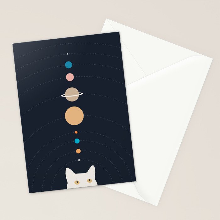 Cat Landscape 125 Stationery Card Gallery Image 2