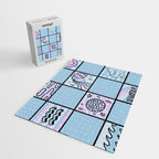 Aquarius Checkered Print Jigsaw Puzzle Gallery Image 2