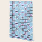 Aquarius Checkered Print Wallpaper Gallery Image 2