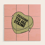 Capricorn Conversation Heart Wood Wall Art Gallery Image 1