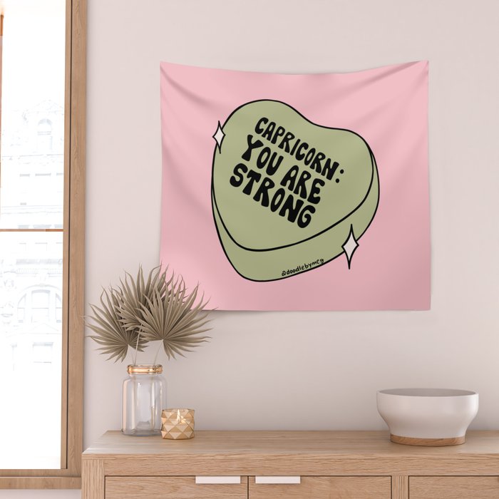 Capricorn Conversation Heart Wall Tapestry Gallery Image 2