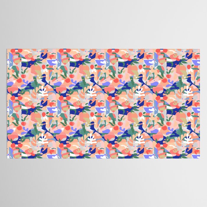 Abstract Fruits and Leaves / Modern Summer Tablecloth Gallery Image 2