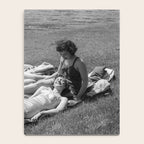 Relaxing By The River, Black and White Vintage Photo Notebook Gallery Image 4