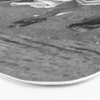 Relaxing By The River, Black and White Vintage Photo Bath Mat Gallery Image 3