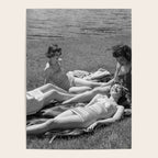 Relaxing By The River, Black and White Vintage Photo Poster Gallery Image 4