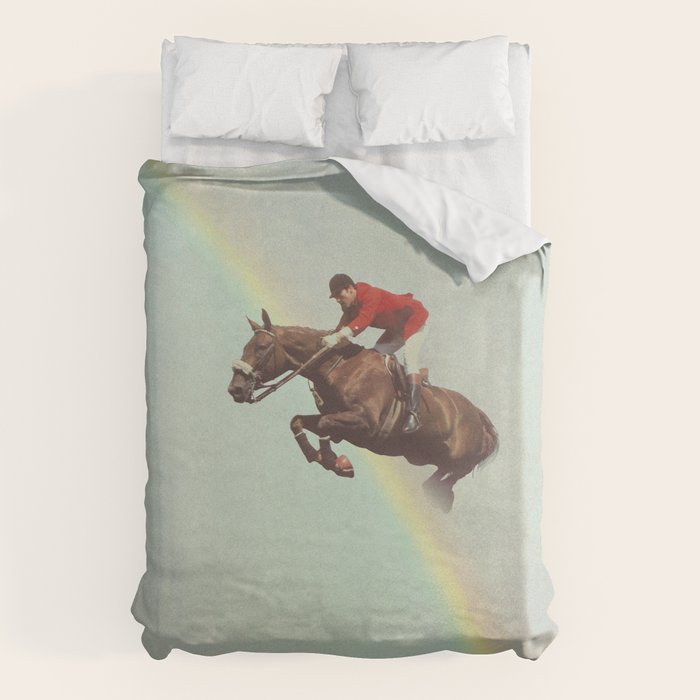 Horse over rainbow Duvet Cover Gallery Image 6