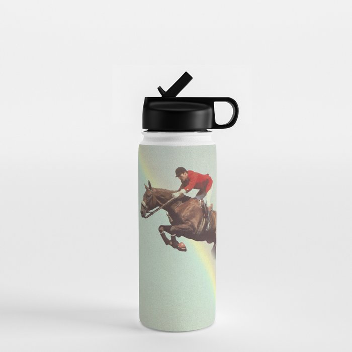 Horse over rainbow Water Bottle Gallery Image 1