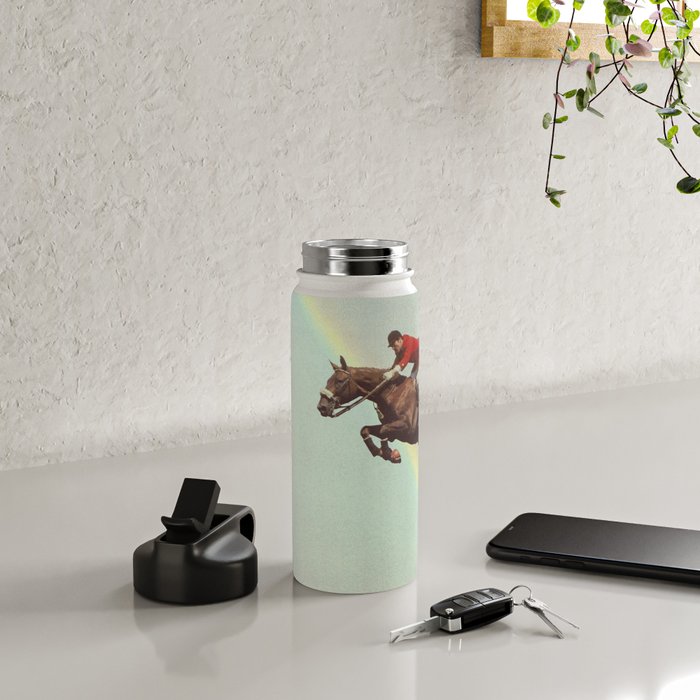 Horse over rainbow Water Bottle Gallery Image 4