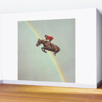 Horse over rainbow Wall Mural Gallery Image 2