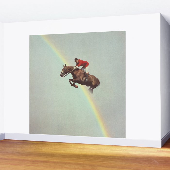 Horse over rainbow Wall Mural Gallery Image 2