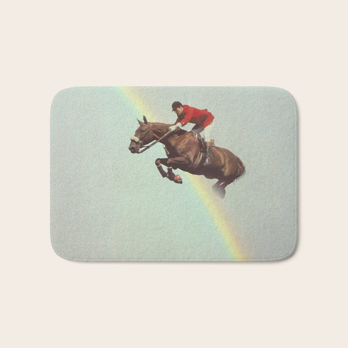 Horse over rainbow Bath Mat Gallery Image 1