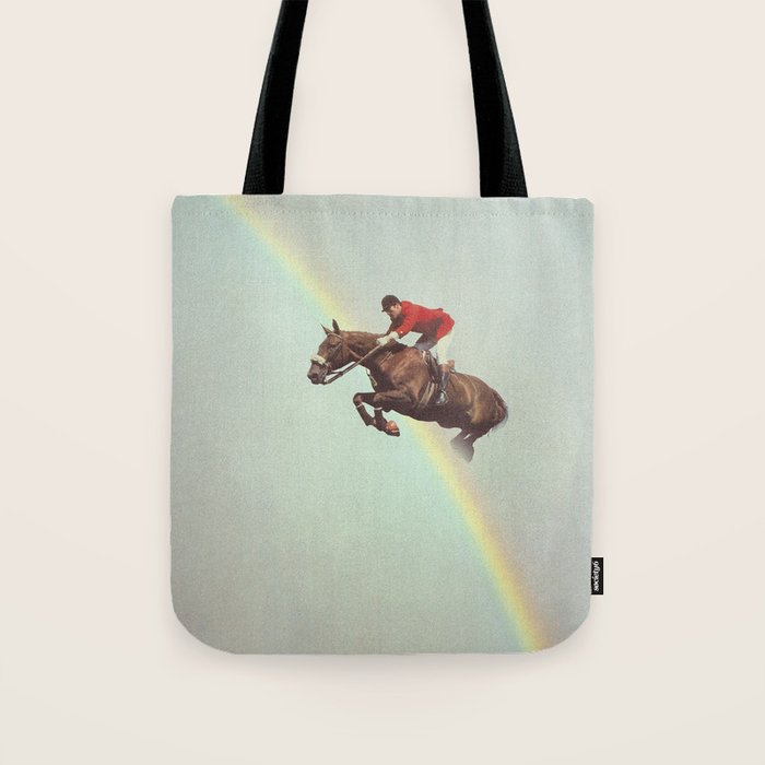 Horse over rainbow Tote Bag Gallery Image 1