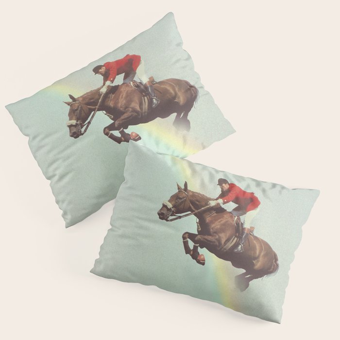 Horse over rainbow Pillow Sham Gallery Image 3