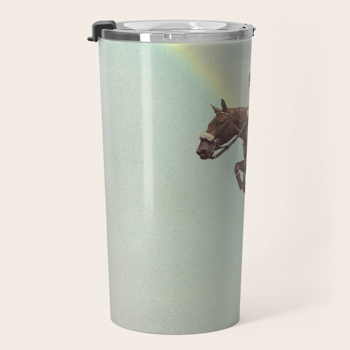 Horse over rainbow Travel Mug Gallery Image 3