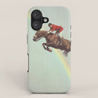 Horse over rainbow iPhone Case Gallery Image 1