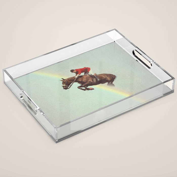 Horse over rainbow Acrylic Tray Gallery Image 1