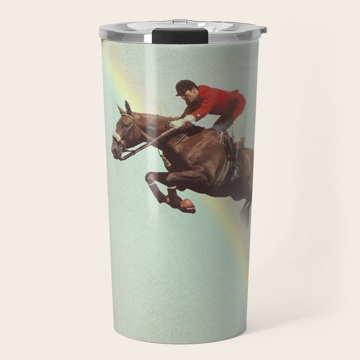 Horse over rainbow Travel Mug Gallery Image 1