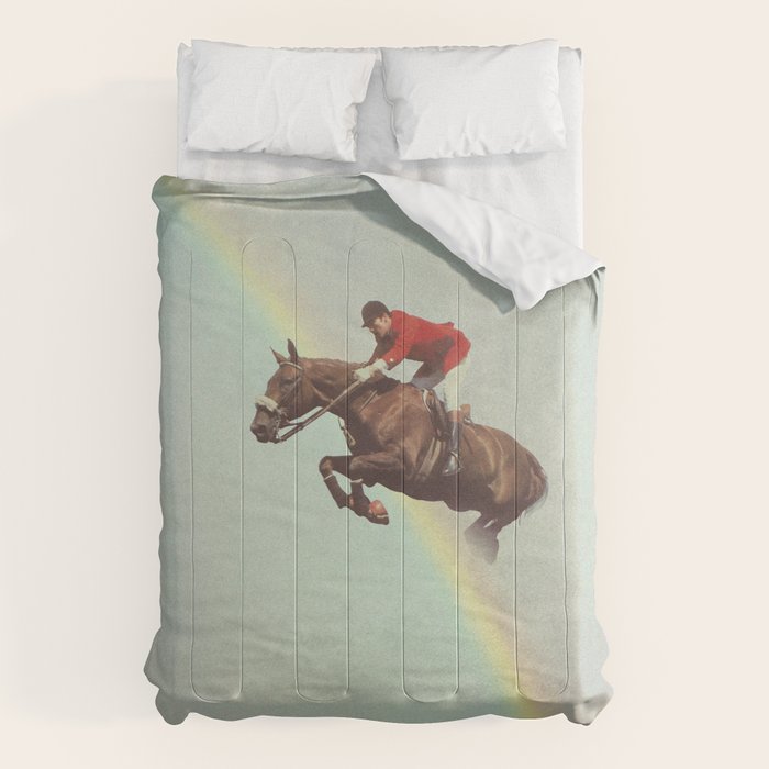 Horse over rainbow Comforter Gallery Image 6