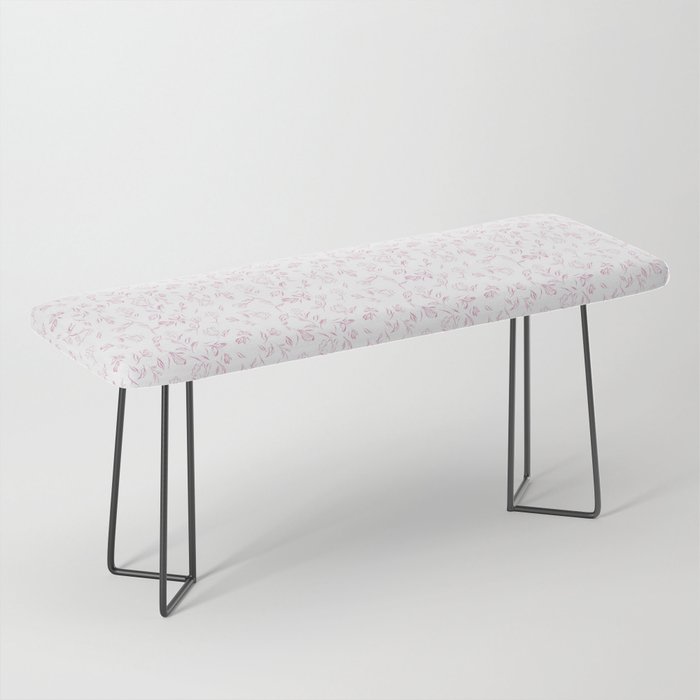 Pink romantic wildflowers Bench Gallery Image 1