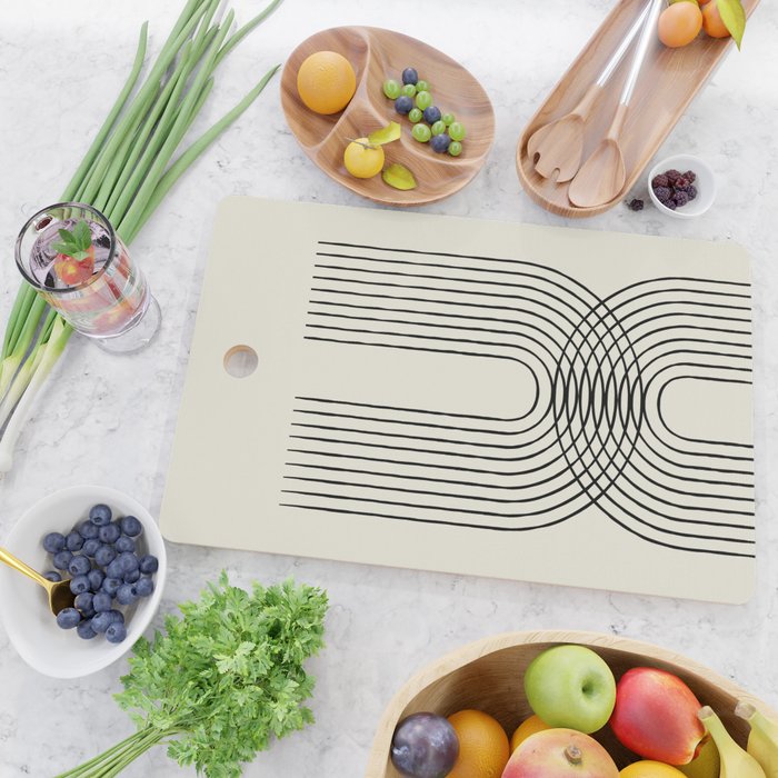 Arch duo 1 Mid century modern Cutting Board Gallery Image 2