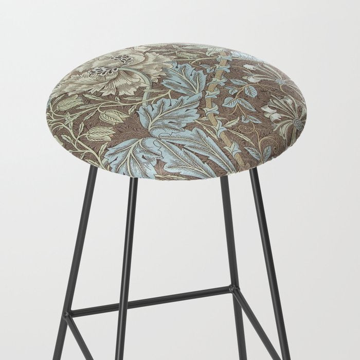 William Morris Honeysuckle & Tulip Bullrush and Slate Stool Gallery Image 2