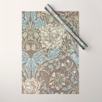 William Morris Honeysuckle & Tulip Bullrush and Slate Wrapping Paper Gallery Image 1