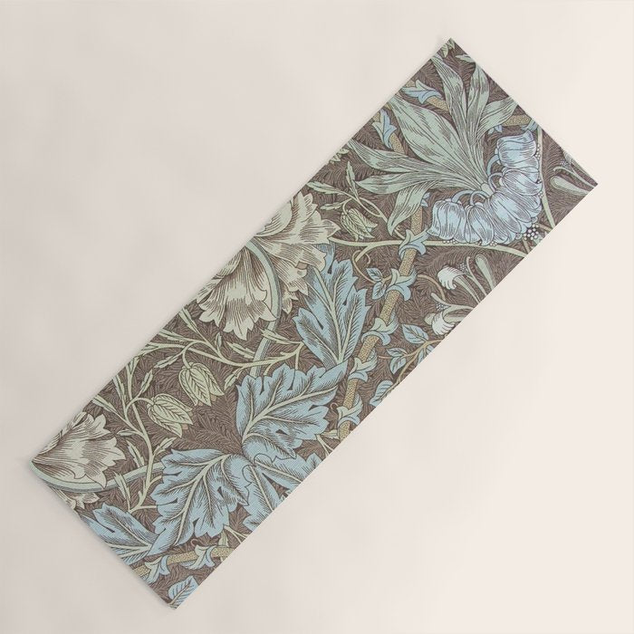 William Morris Honeysuckle & Tulip Bullrush and Slate Yoga Mat Gallery Image 1