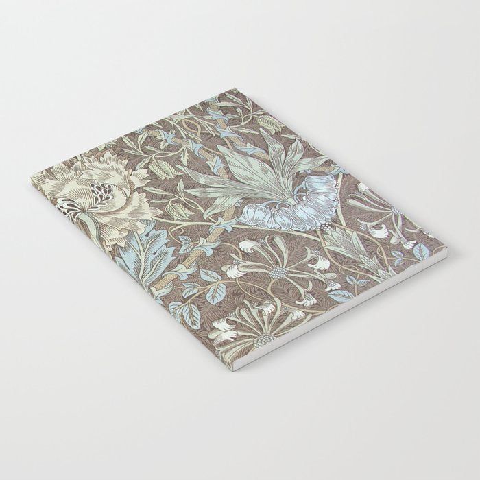 William Morris Honeysuckle & Tulip Bullrush and Slate Notebook Gallery Image 1