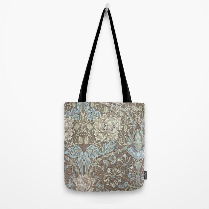 William Morris Honeysuckle & Tulip Bullrush and Slate Tote Bag Gallery Image 2