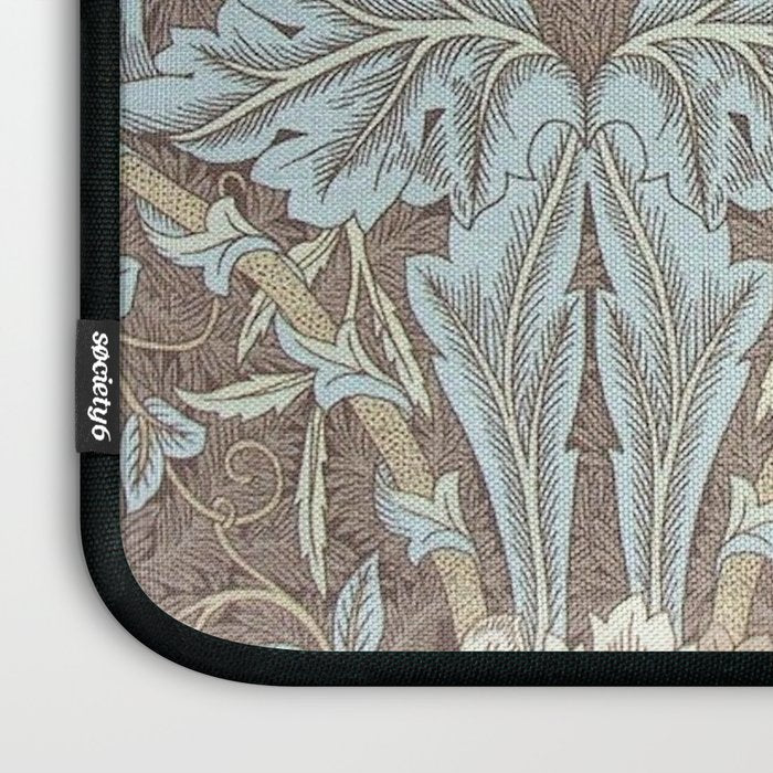 William Morris Honeysuckle & Tulip Bullrush and Slate Laptop Sleeve Gallery Image 3