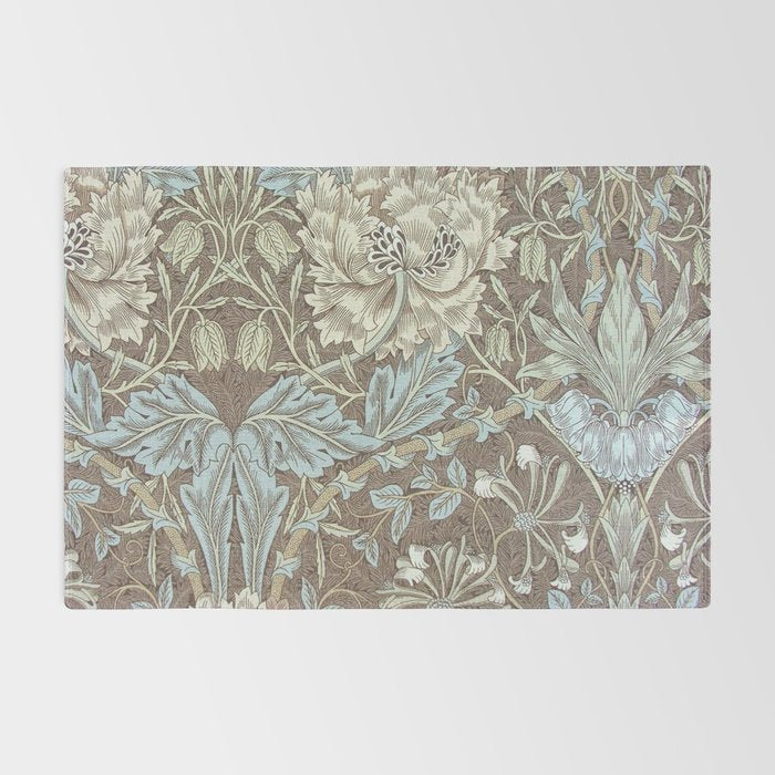 William Morris Honeysuckle & Tulip Bullrush and Slate Rug Gallery Image 2