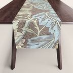 William Morris Honeysuckle & Tulip Bullrush and Slate Table Runner Gallery Image 1
