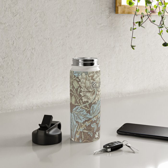 William Morris Honeysuckle & Tulip Bullrush and Slate Water Bottle Gallery Image 4