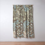 William Morris Honeysuckle & Tulip Bullrush and Slate Window Curtain Gallery Image 3