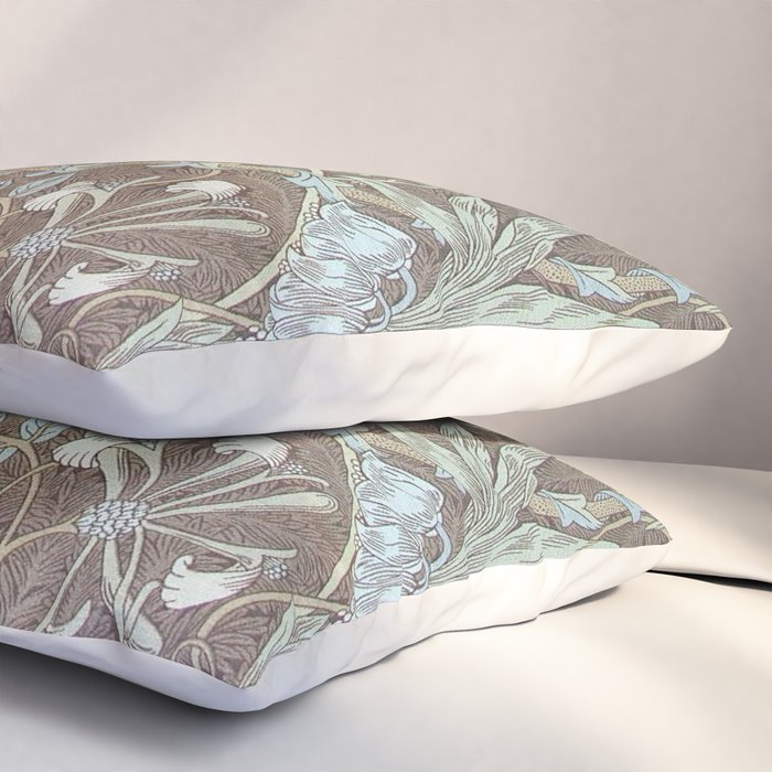 William Morris Honeysuckle & Tulip Bullrush and Slate Pillow Sham Gallery Image 3